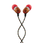 Marley , Earbuds , Smile Jamaica , Wired , In-ear , Microphone , Red