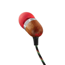Marley , Earbuds , Smile Jamaica , Wired , In-ear , Microphone , Red