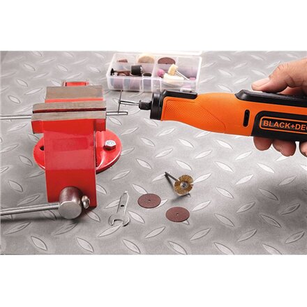 BLACK & DECKER , 8V Cordless Rotary Tool With Kit Box , BCRT8IK-XJ