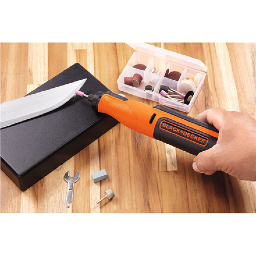 8V Cordless Rotary Tool With Kit Box , BCRT8IK-XJ