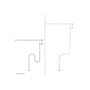 Neomounts ADS06-131WH Cable spine, Clamp-on design, Universal