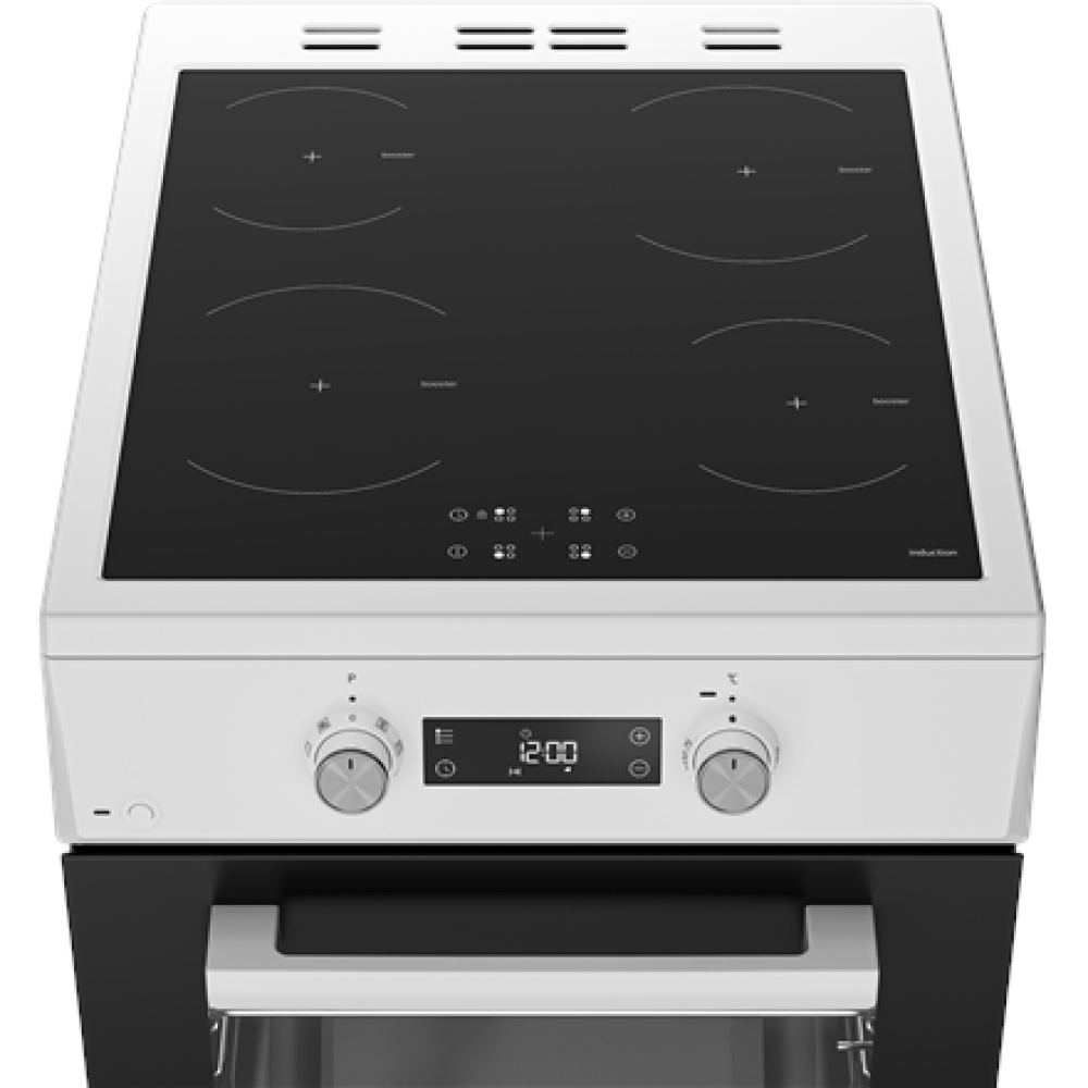 BEKO Cooker , FSM59305WDT , Hob type Induction , Oven type Electric , White , Width 50 cm , Grilling , Depth 60 cm , 60 L