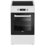 BEKO Cooker , FSM59305WDT , Hob type Induction , Oven type Electric , White , Width 50 cm , Grilling , Depth 60 cm , 60 L
