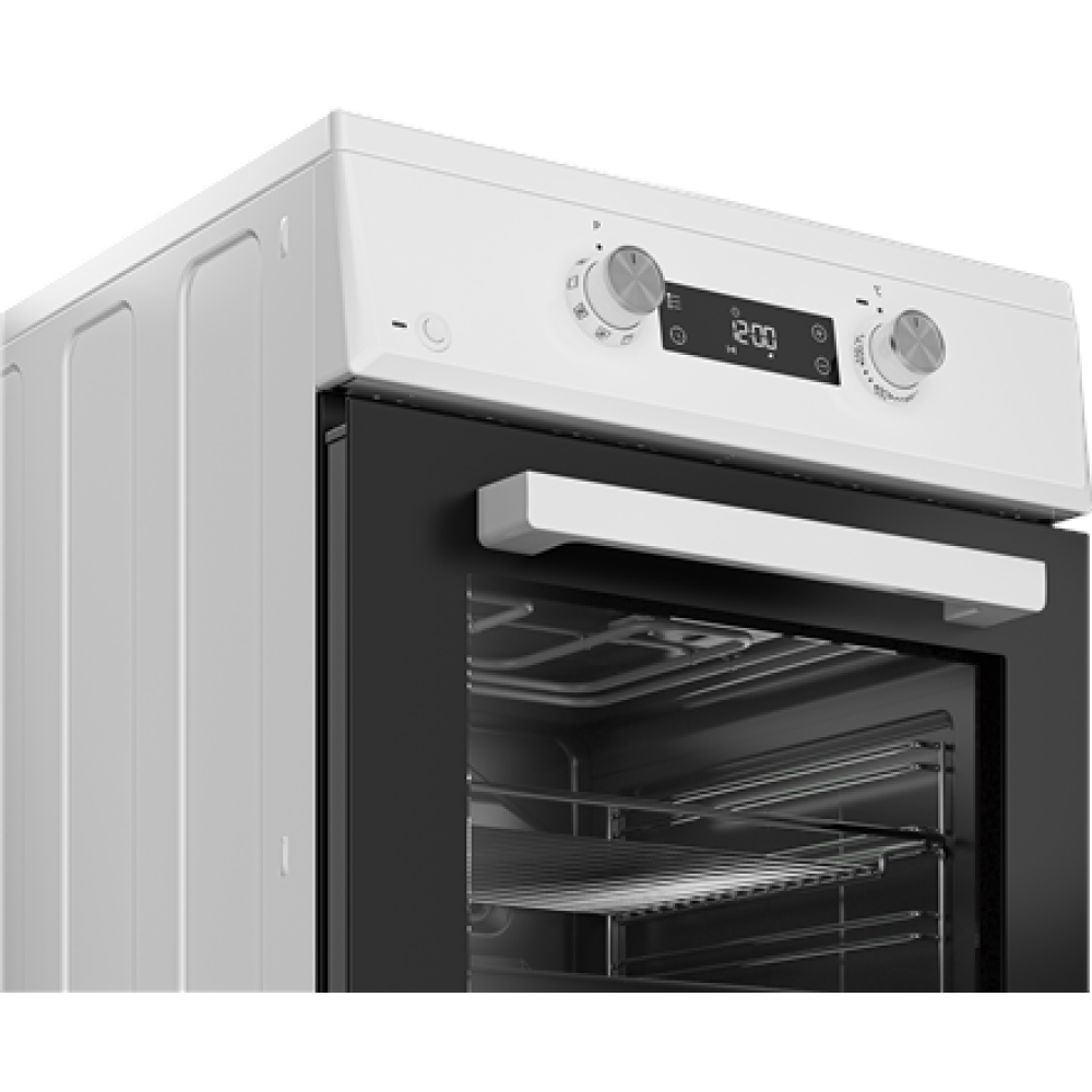 BEKO Cooker , FSM59305WDT , Hob type Induction , Oven type Electric , White , Width 50 cm , Grilling , Depth 60 cm , 60 L