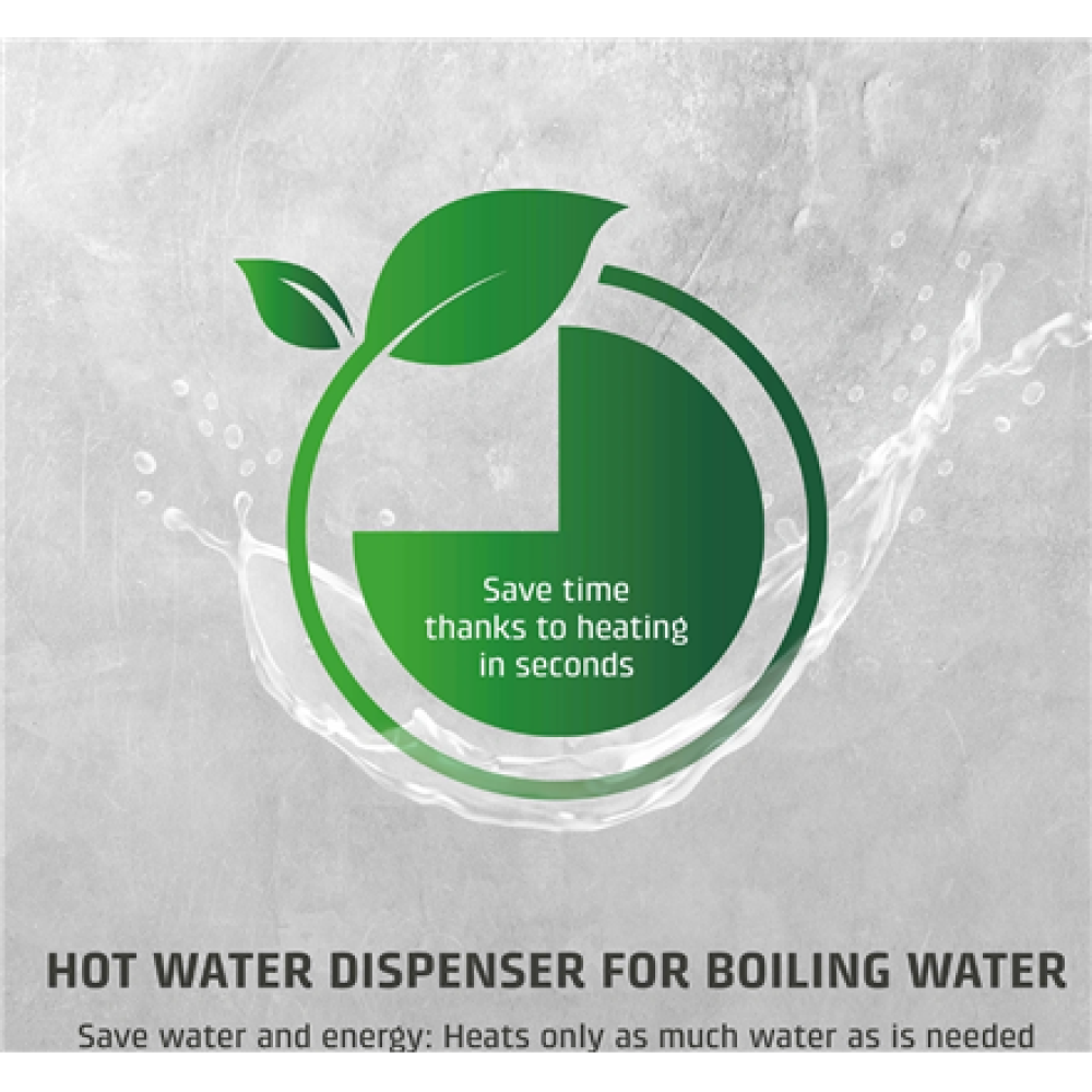 Caso Turbo Hot Water Dispenser , HW 616 , Water Dispenser , 2600 W , 2.5 L , Plastic/Stainless Steel , Black/Stainless Steel