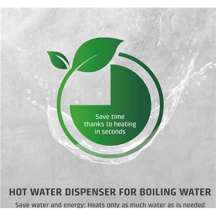 Caso , Turbo Hot Water Dispenser , HW 616 , Water Dispenser , 2600 W , 2.5 L , Plastic/Stainless Steel , Black/Stainless Steel