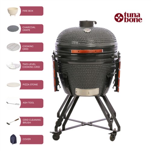 TunaBone , Kamado classic 26 grill , Size XL , Dark grey