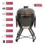 TunaBone , Kamado classic 26 grill , Size XL , Dark grey