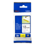 Brother , TZe-S241 Strong Adhesive Laminated Tape , Black on White , TZe , 8 m , 1.8 cm