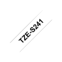 Brother , TZe-S241 Strong Adhesive Laminated Tape , Black on White , TZe , 8 m , 1.8 cm