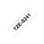Brother , TZe-S241 Strong Adhesive Laminated Tape , Black on White , TZe , 8 m , 1.8 cm