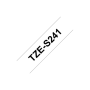 Brother , TZe-S241 Strong Adhesive Laminated Tape , Black on White , TZe , 8 m , 1.8 cm