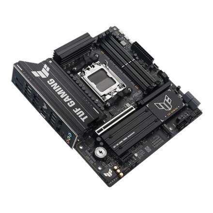 Asus TUF GAMING B850M-PLUS WIFI7 , Processor family AMD , Processor socket AM5 , DDR5 , Supported hard disk drive interfaces SATA, M.2 , Number of SATA connectors 4