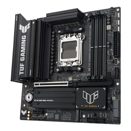 Asus TUF GAMING B850M-PLUS WIFI7 , Processor family AMD , Processor socket AM5 , DDR5 , Supported hard disk drive interfaces SATA, M.2 , Number of SATA connectors 4