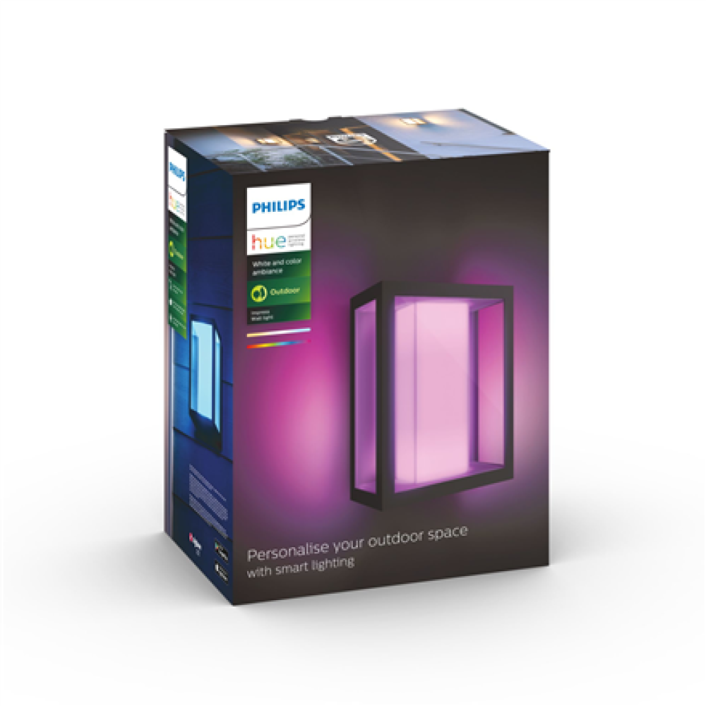 Philips Hue WCA Impress Outdoor Wall Large Lantern , 8 W , 2000-6500 Hue White Colour Ambiance