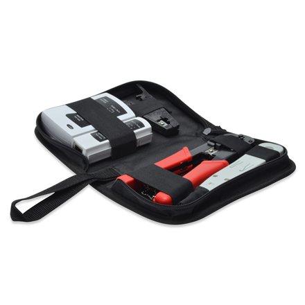 Digitus , Network Tool Set, LAN Tester, Crimping Tool, Cut and Stripping Tool, Punch Down Tool , Tool kit