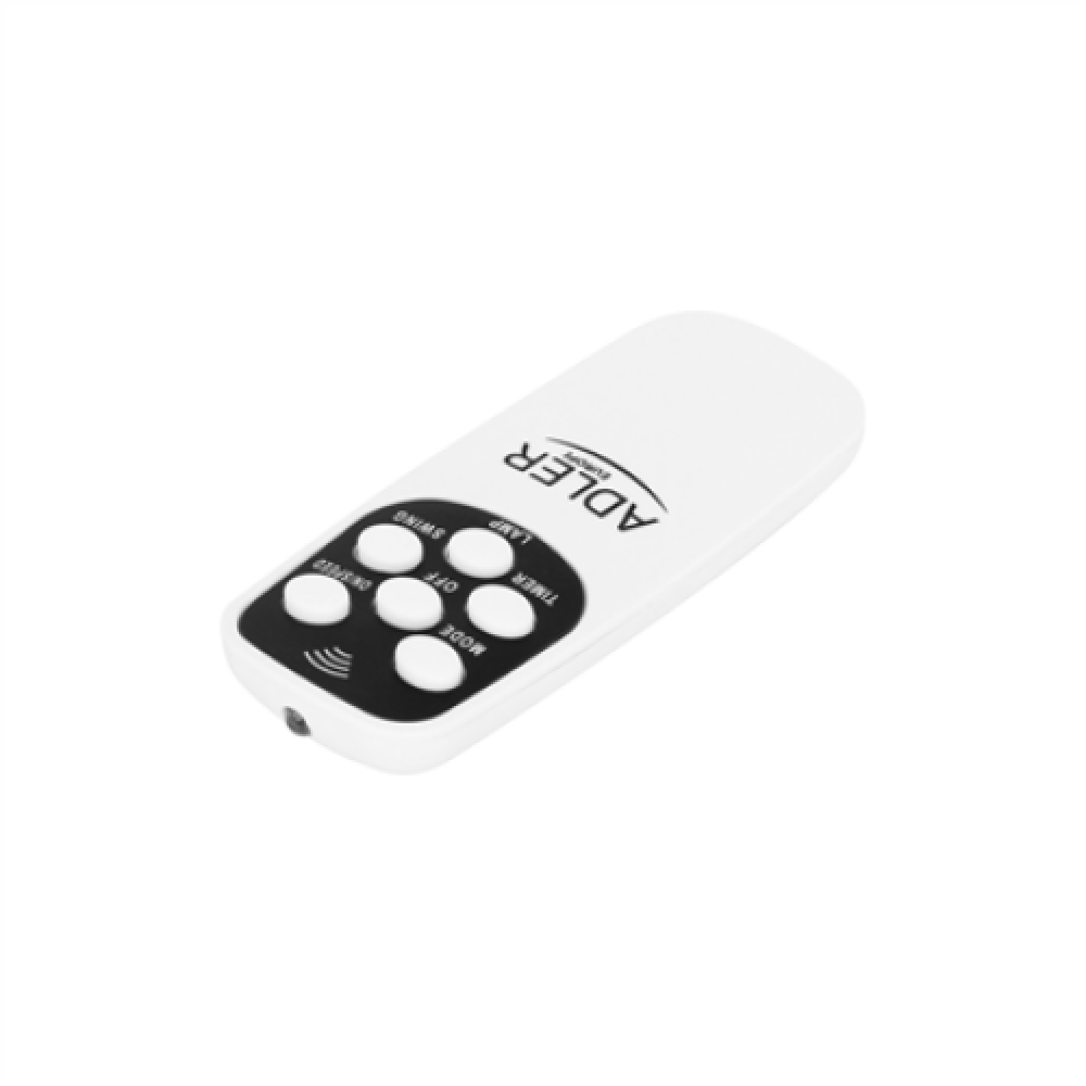 Adler , Fan , AD 7328 , Stand Fan , White , Diameter 40 cm , Number of speeds 3 , Oscillation , 120 W , Yes