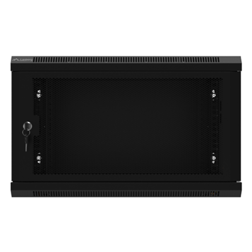 Lanberg , Rack cabinet 19 wall-mount 6U/600x450 with perforated door (flat pack) , WF01-6406-23B , Black