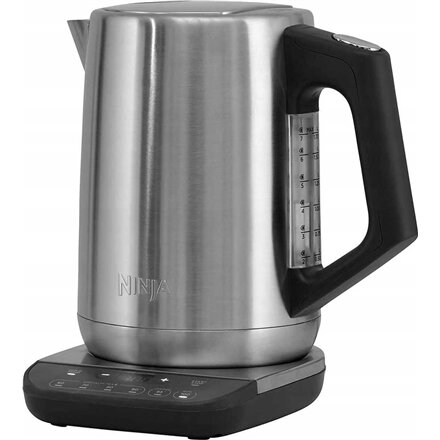 NINJA Kettle , KT201EU , Electric , 3000 W , 1.7 L , Stainless steel/Plastic , 360° rotational base , Black/Stainless Steel