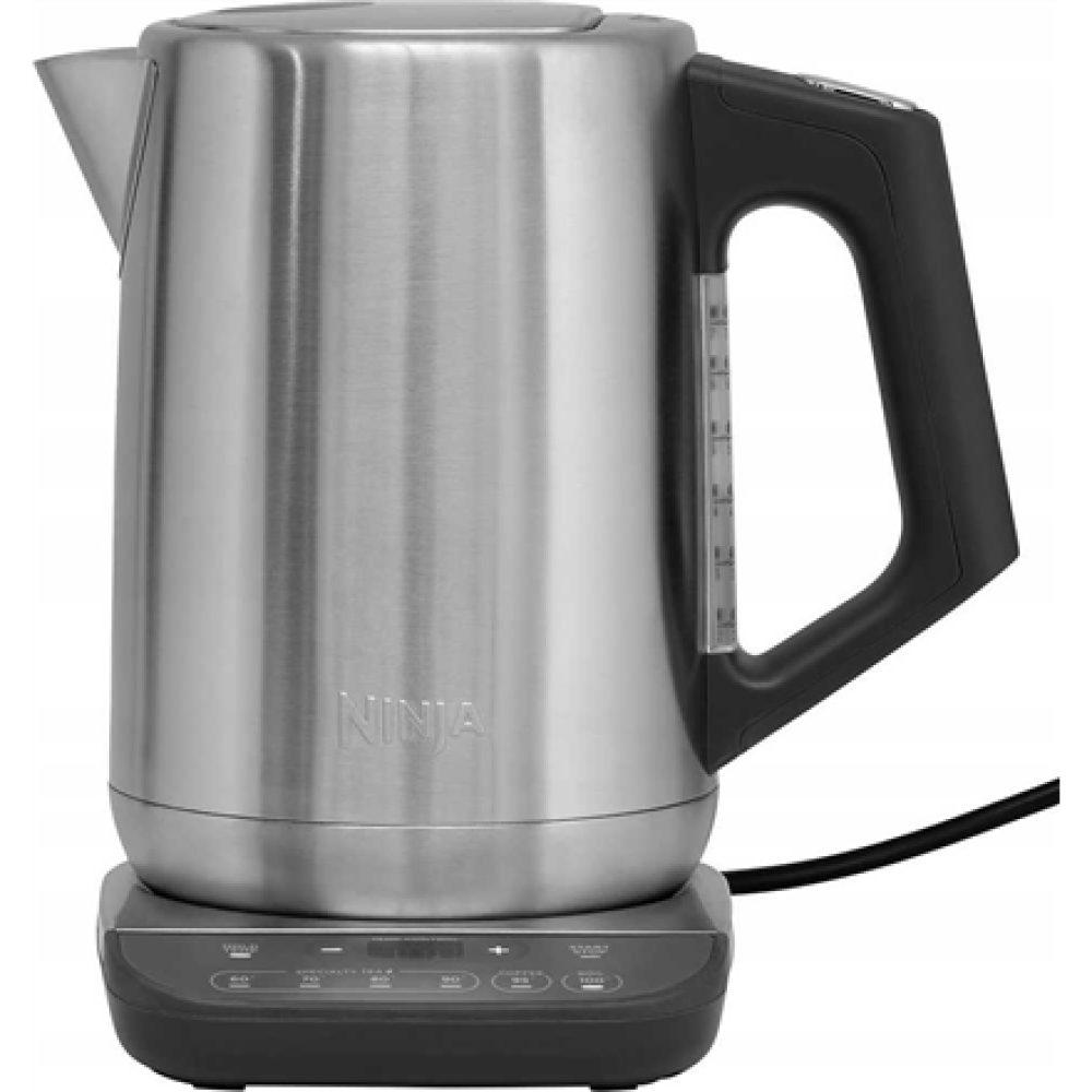 NINJA Kettle , KT201EU , Electric , 3000 W , 1.7 L , Stainless steel/Plastic , 360° rotational base , Black/Stainless Steel