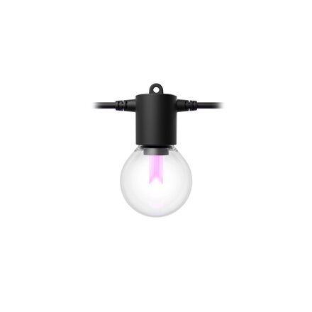 Philips Hue Hue Festavia Globe Outdoor String Lights, 21m Extension , 30 W