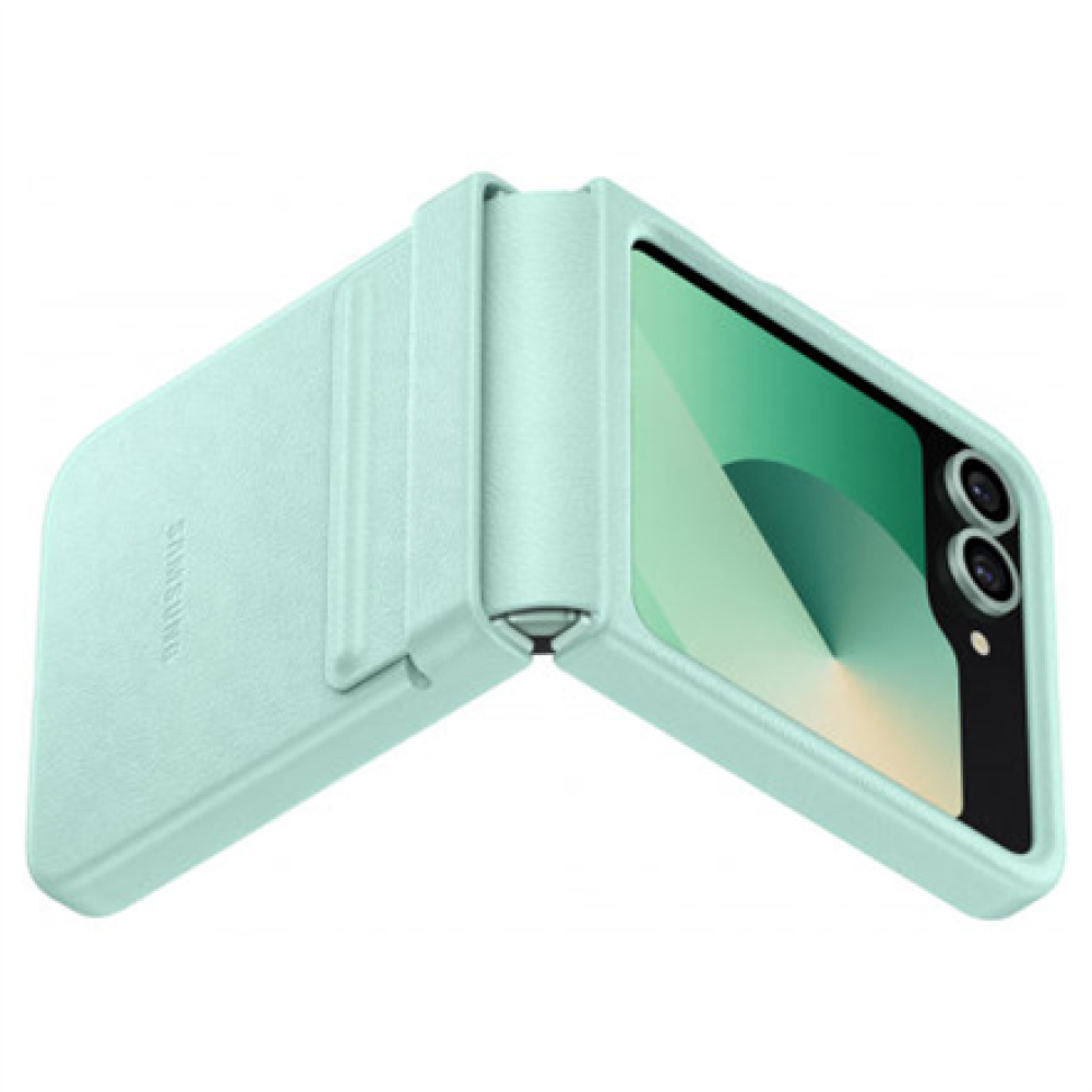 Samsung , Case , Samsung , Galaxy Z Flip 6 , Leather , Green