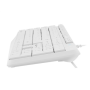Natec , Keyboard , Nautilus NKL-1951 , Keyboard , Wired , US , White , USB Type-A , 390 g