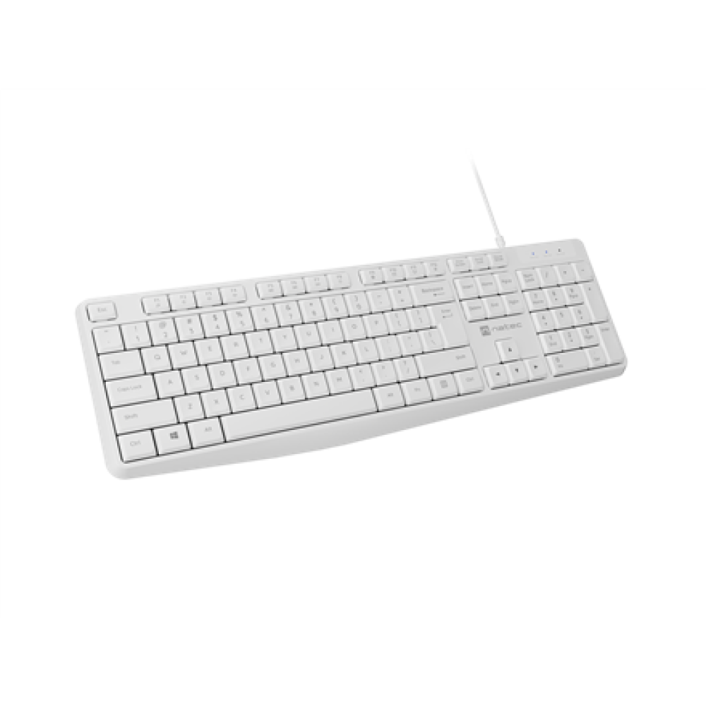 Natec , Keyboard , Nautilus NKL-1951 , Keyboard , Wired , US , White