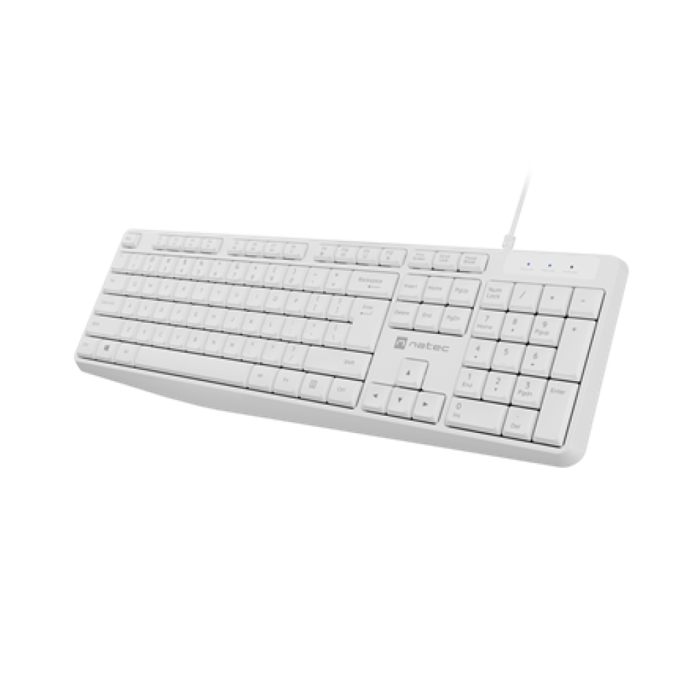 Natec , Keyboard , Nautilus NKL-1951 , Keyboard , Wired , US , White