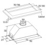 CATA , Hood , GT-PLUS 75 X /M , Canopy , Energy efficiency class C , Width 79.2 cm , 645 m³/h , Mechanical control , EcoLed , Stainless Steel