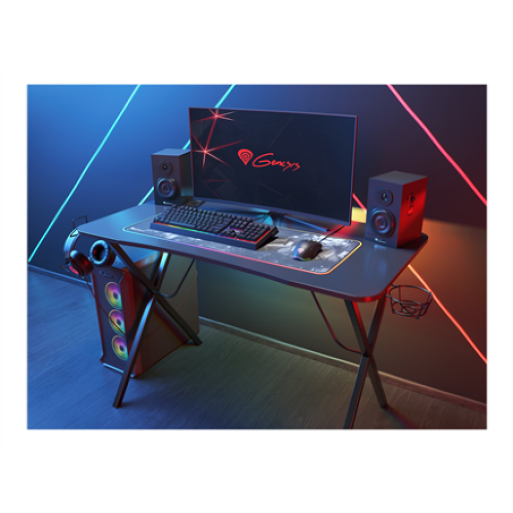 Genesis Holm 200 RGB Gaming Desk, Black , Genesis , Holm 200 RGB , Black