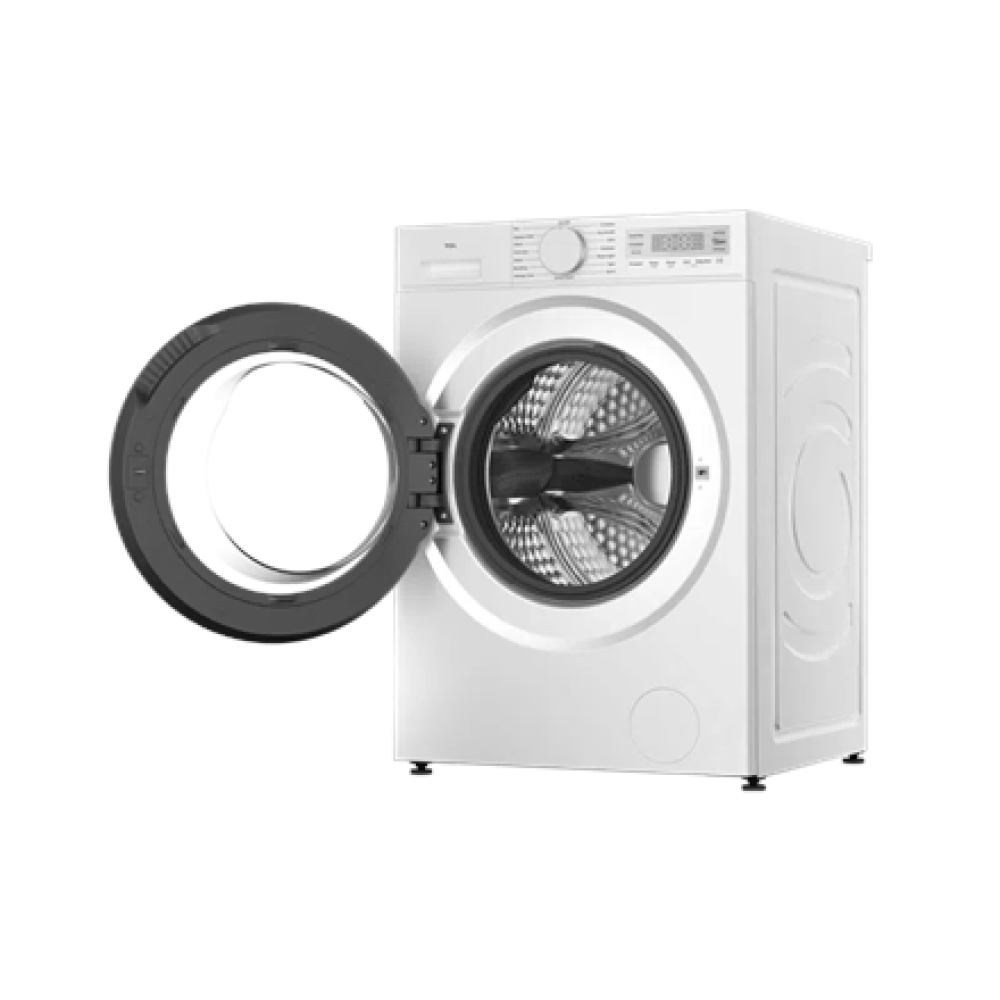 TCL Washing machine , FF0844WA0 , Energy efficiency class A , Front loading , Washing capacity 8 kg , 1400 RPM , Depth 52 cm , Width 60 cm , Display , LED , Steam function , Wi-Fi , White