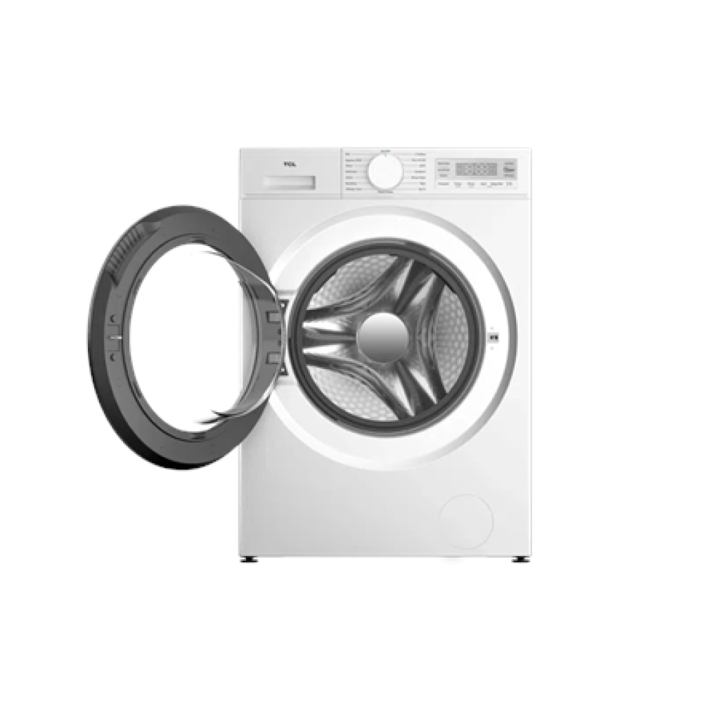 TCL Washing machine , FF0844WA0 , Energy efficiency class A , Front loading , Washing capacity 8 kg , 1400 RPM , Depth 52 cm , Width 60 cm , Display , LED , Steam function , Wi-Fi , White