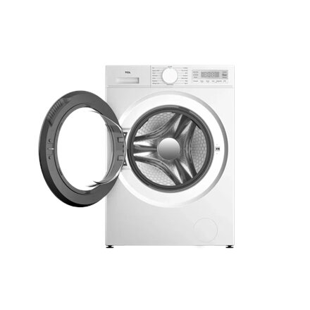 TCL , Washing machine , FF0844WA0 , Energy efficiency class A , Front loading , Washing capacity 8 kg , 1400 RPM , Depth 52 cm , Width 60 cm , Display , LED , Steam function , Wi-Fi , White