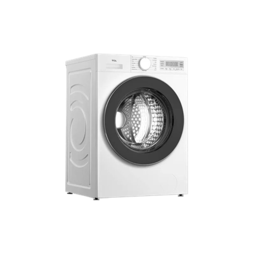 TCL Washing machine , FF0844WA0 , Energy efficiency class A , Front loading , Washing capacity 8 kg , 1400 RPM , Depth 52 cm , Width 60 cm , Display , LED , Steam function , Wi-Fi , White