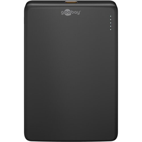 Goobay Magnetic Wireless Power Bank , 70182 , 5000 mAh , USB-C , Black