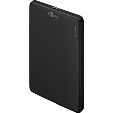 Goobay Magnetic Wireless Power Bank , 70182 , 5000 mAh , USB-C , Black
