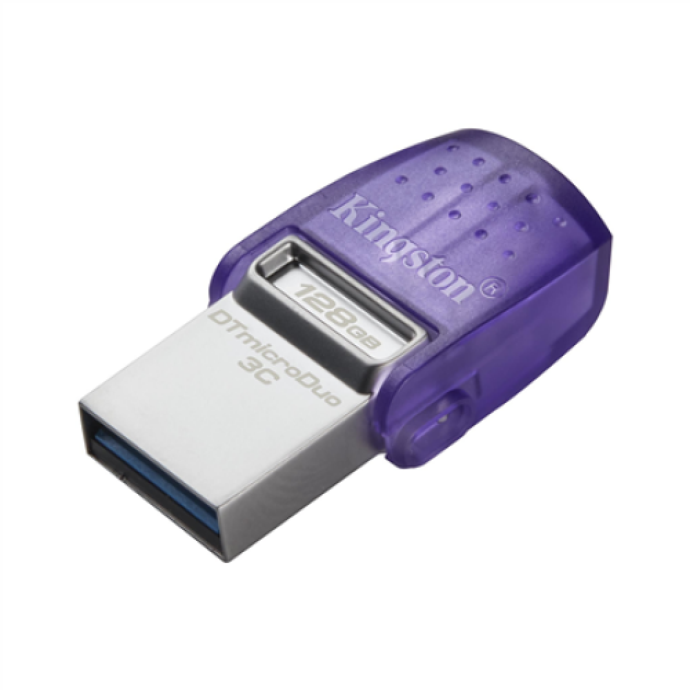 Kingston , DataTraveler , DT Micro Duo 3C , 128 GB , USB Type-C and Type-A , Purple