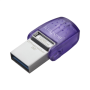 Kingston , DataTraveler , DT Micro Duo 3C , 128 GB , USB Type-C and Type-A , Purple
