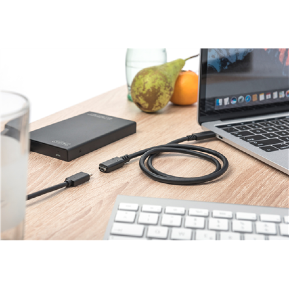 Digitus USB Type-C Gen2 extension cable, Type-C to C , AK-300210-007-S