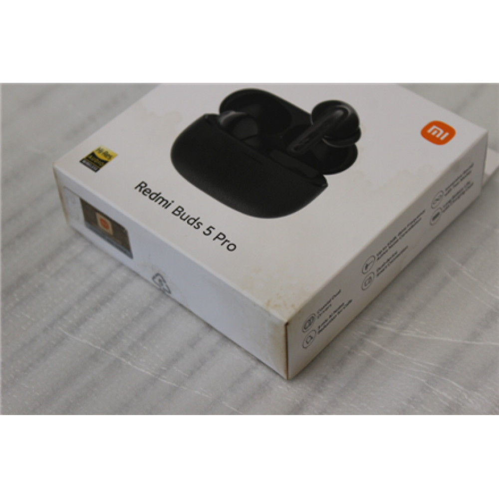 SALE OUT. Xiaomi Redmi Buds 5 Pro (Midnight Black) , Xiaomi , Redmi Buds 5 Pro , Built-in microphone , Bluetooth , Midnight Black , DAMAGED PACKAGING