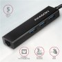 AXAGON SuperSpeed USB-C hub with gigabit LAN , HMC-GL3A