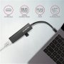 AXAGON SuperSpeed USB-C hub with gigabit LAN , HMC-GL3A