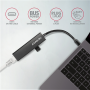 AXAGON SuperSpeed USB-C hub with gigabit LAN , HMC-GL3A