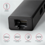 AXAGON SuperSpeed USB-C hub with gigabit LAN , HMC-GL3A