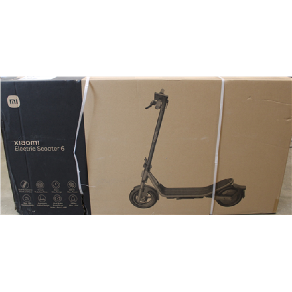 SALE OUT. Xiaomi Electric Scooter 6 GL , Xiaomi 24 month(s) , DAMAGED PACKAGING AND PAINT (FRONT - LEFT AND RIGHT SIDE)