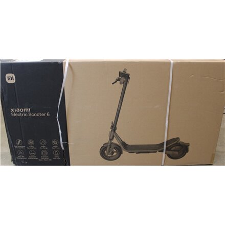 SALE OUT. Xiaomi Electric Scooter 6 GL , Xiaomi 24 month(s) , DAMAGED PACKAGING AND PAINT (FRONT - LEFT AND RIGHT SIDE)