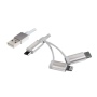 Logilink USB 2.0 micro B/Plug + Lightning/Plug + USB-C/Plug USB 2.0 A/Plug