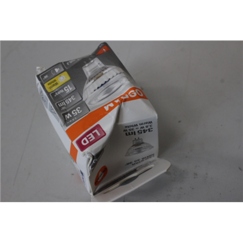 SALE OUT. Osram Parathom Reflector LED 12V MR16 35 non-dim 36° 3,8W/827 GU5.3 bulb , Osram Parathom Reflector LED , GU5.3 , 3.8 W , Warm White , DAMAGED PACKAGING