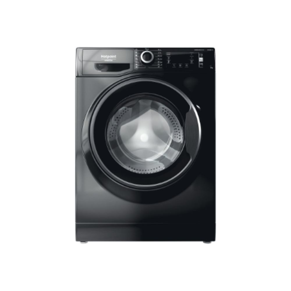Hotpoint Washing Machine , NLCD 948 BS A EU , Energy efficiency class A , Front loading , Washing capacity 9 kg , 1351 RPM , Depth 61 cm , Width 60 cm , LCD , Steam function , Black